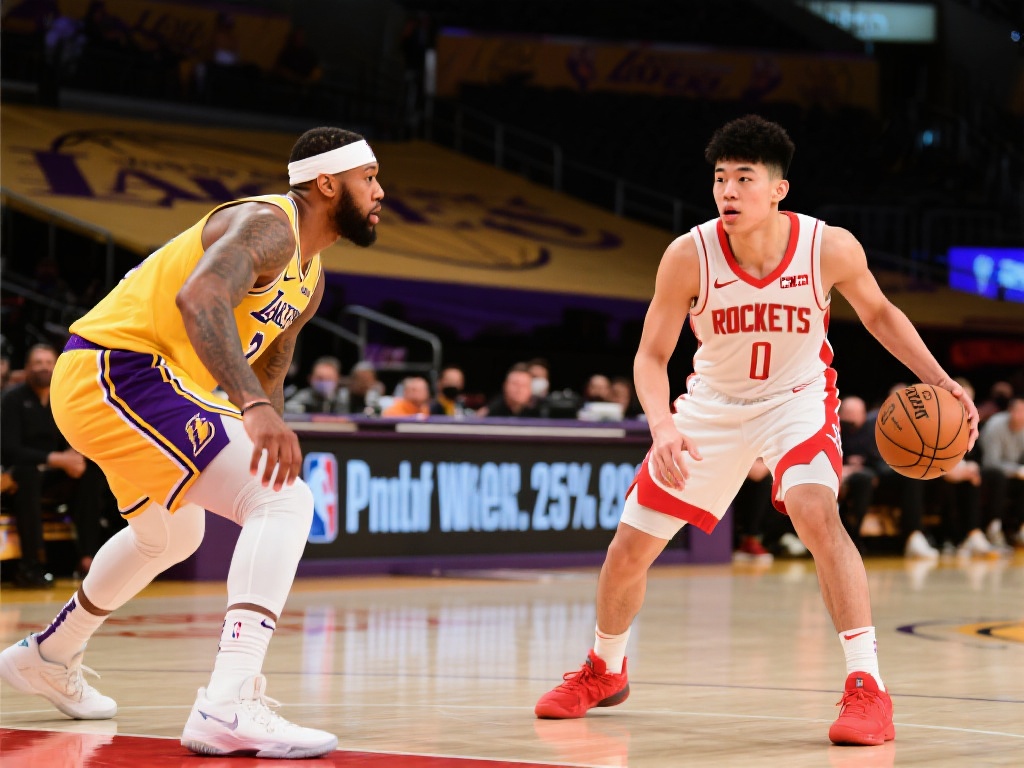 申京篮下错位连打火热开局助火箭领先湖人